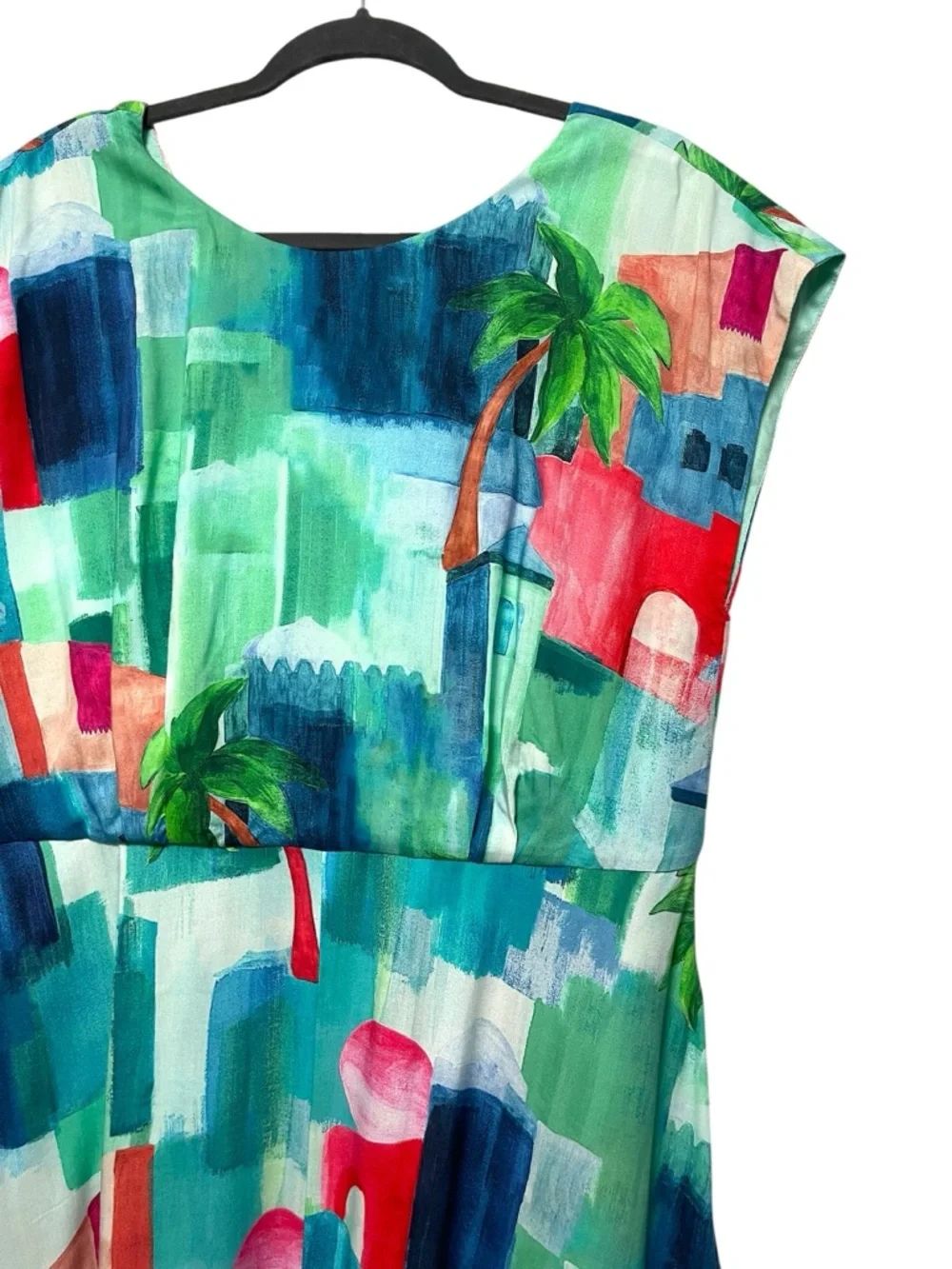 Nwt Emily & Fin Elodie Midi Dress - Marrakech Landscape Xl — image 3 of 8